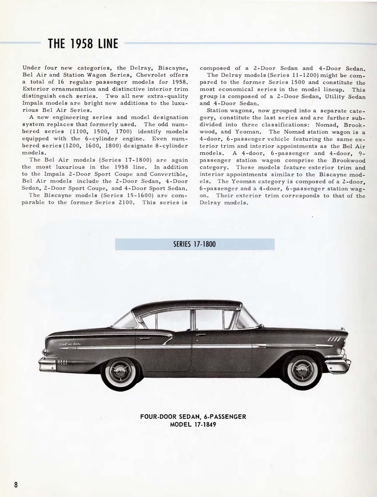 1958 Chevrolet Engineering Features Booklet Page 47